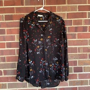 Floral button down